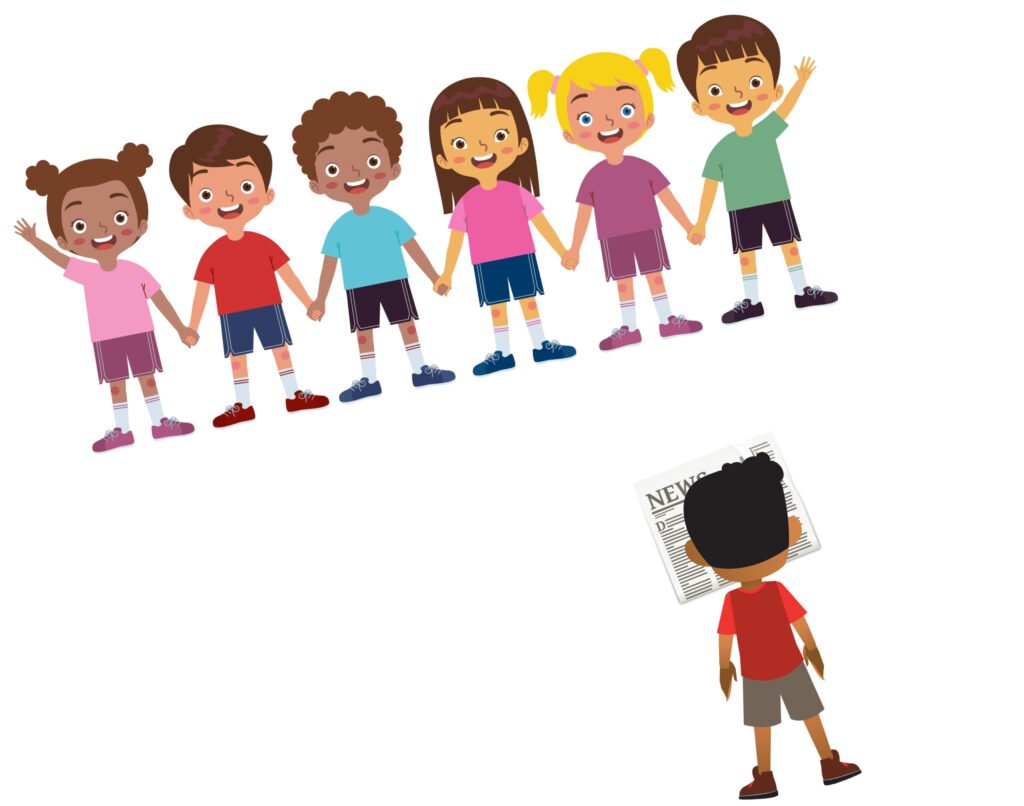 Grupd d'infants jugnat al Joc de Córrer amb el Diari!