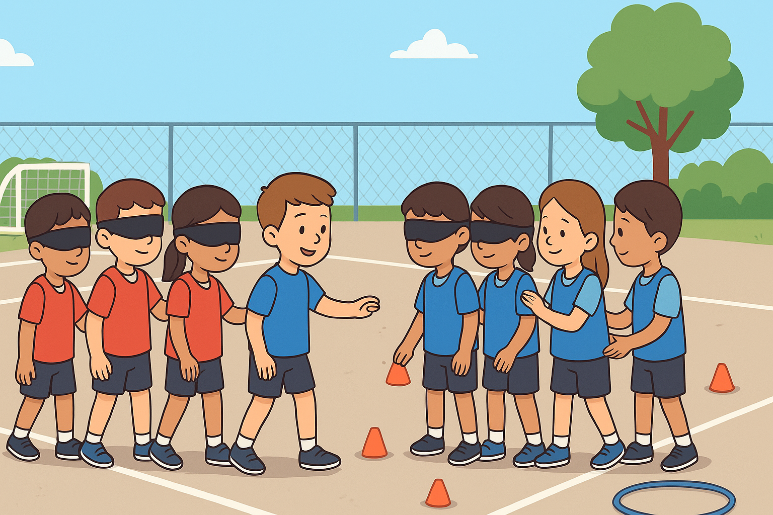 Joc El tren cec i el maquinista mut