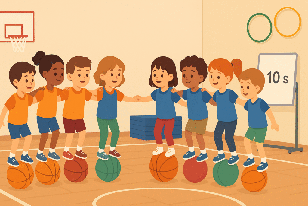 Joc d'Equilibri amb Pilotes