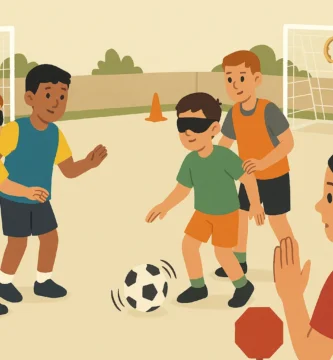 Mini-gol sonor cooperatiu